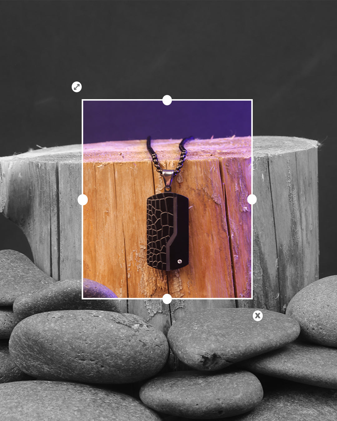 HAN008 - Noir legacy necklace