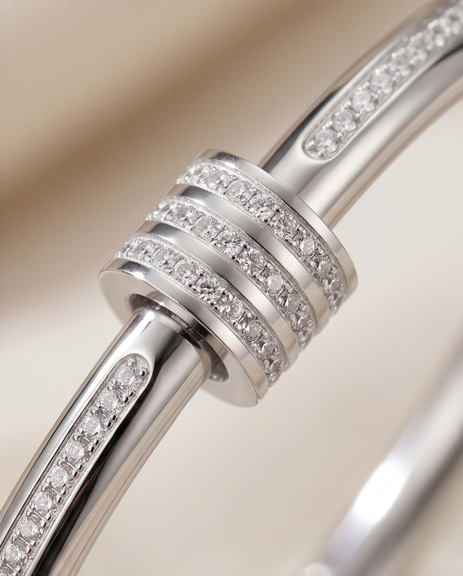 HAB203 - Silver Dots Bracelet