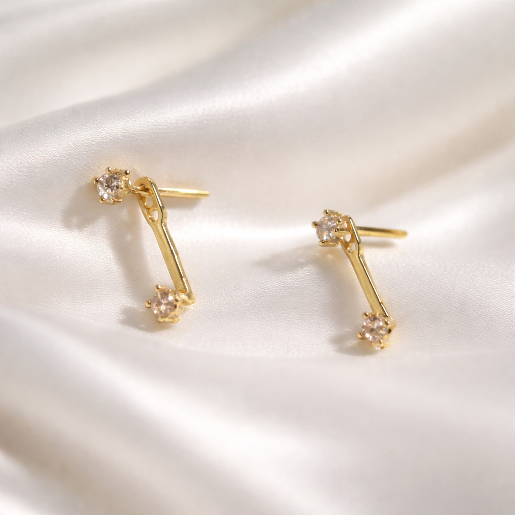 HAE033 - Nova Double Sparkle Studs