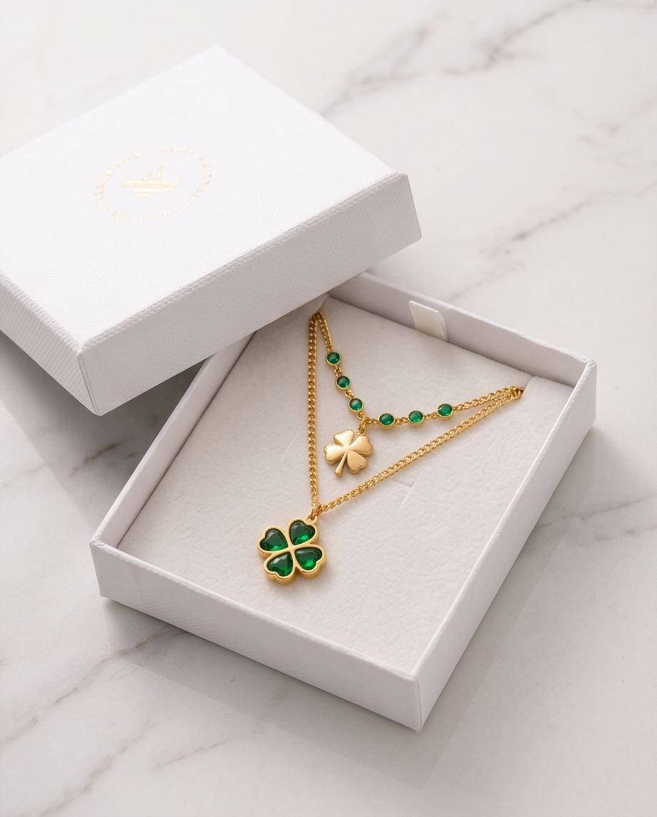 HAN010 - Good luck clover necklace