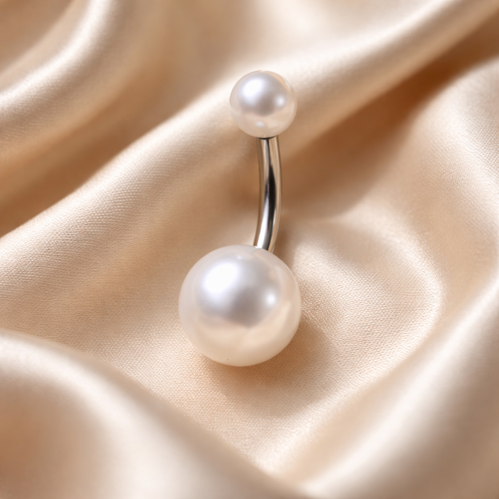 HAP008 - Pearl Luxe Belly Piercing