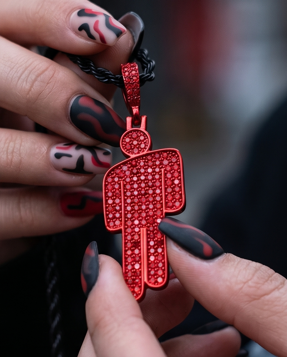 HAN032 - Billie Eilish red necklace