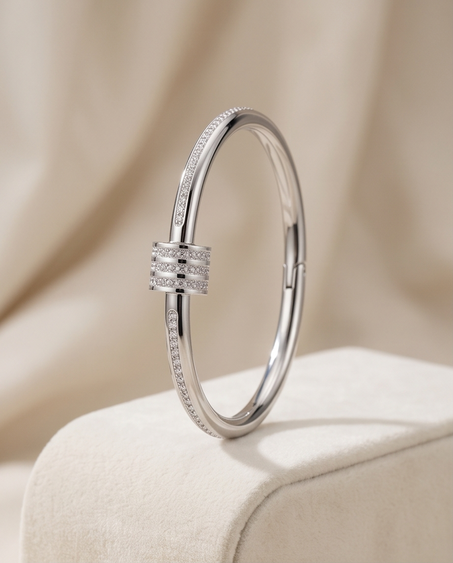 HAB203 - Silver Dots Bracelet