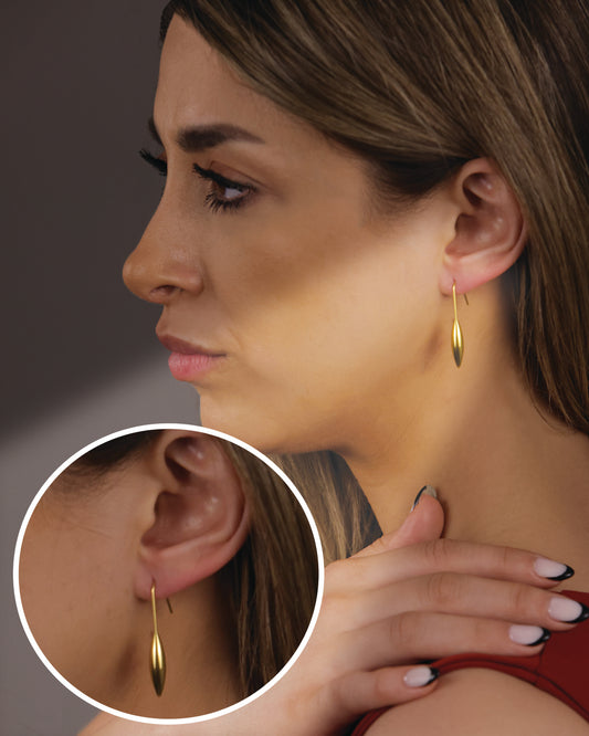 HAE006 - Golden Drop Earrings