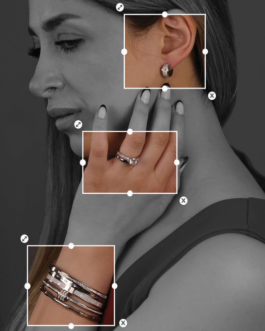 HAR106 - All mine silver rings set