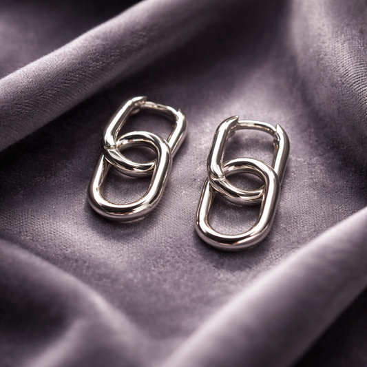 HAE008 - Silver Chain Earrings